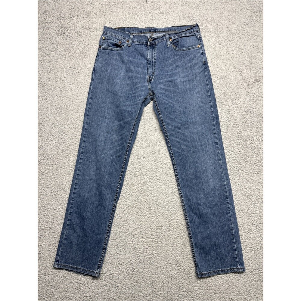 Levis Jeans Mens 38X34 Blue Denim Cotton 559 Medium Wash Cowboy Straight Leg
